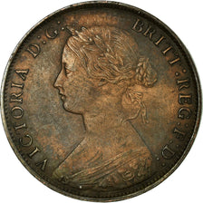 Moneta, Gran Bretagna, Victoria, 1/2 Penny, 1861, BB, Bronzo, KM:748.2