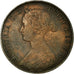 Moneta, Gran Bretagna, Victoria, 1/2 Penny, 1861, BB, Bronzo, KM:748.2