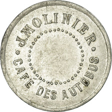 Coin, France, Café des autobus, J. MOLINIER, Montpellier, 10 Centimes