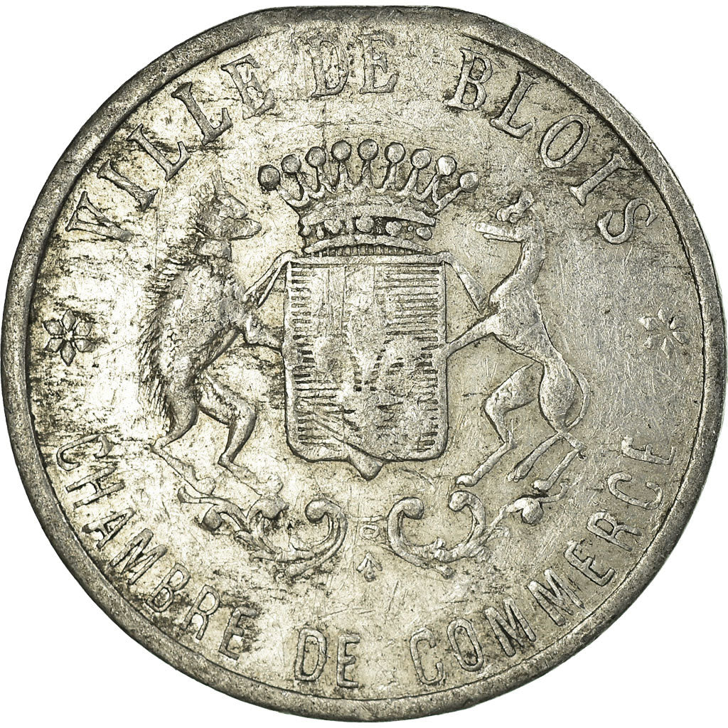Monnaie, France, Chambre de Commerce, Blois, 20 Centimes, 1918, TB+, Aluminium