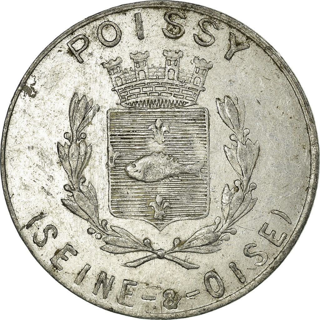 Coin, France, Union du Commerce et de l'Industrie, Poissy, 25 Centimes, 1918
