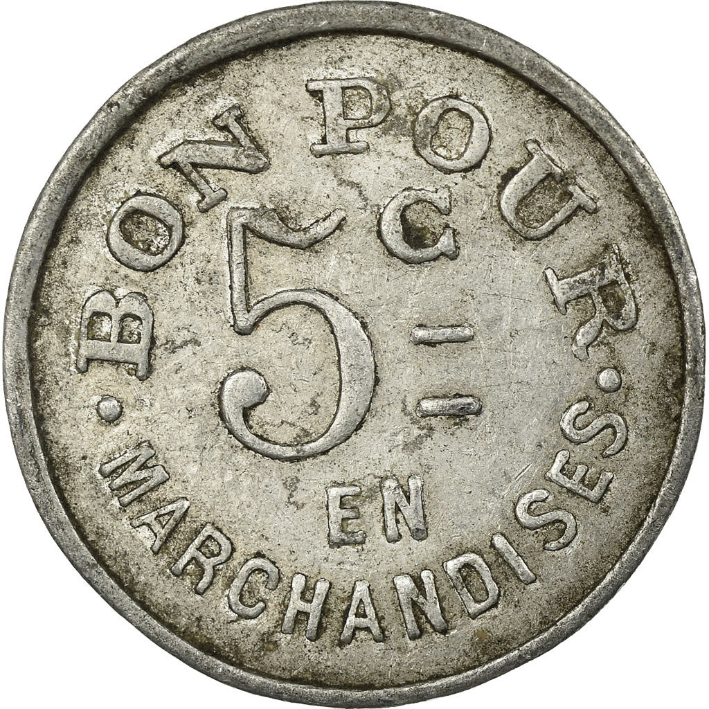 Moneda, Francia, Chambre Syndicale Boulangerie, Chalon-sur-Saône, 5 Centimes