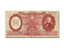 Argentina, 100 Pesos on 10,000 Pesos, KM #286, EF(40-45), B