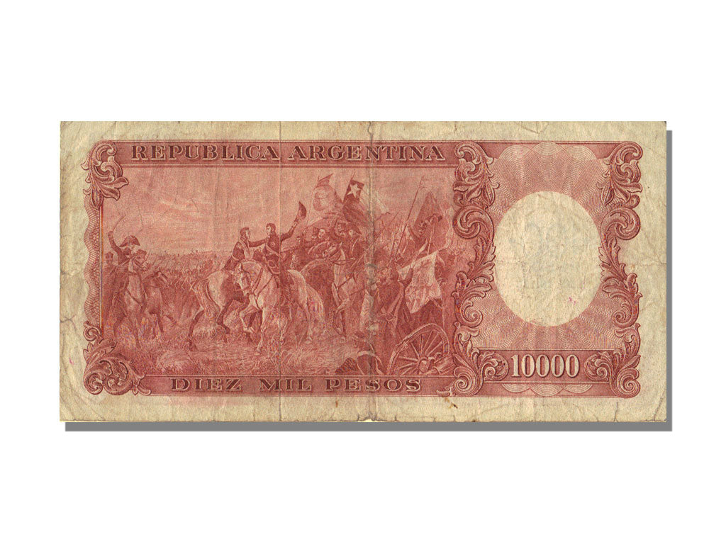 Argentina, 100 Pesos on 10,000 Pesos, KM #286, EF(40-45), B