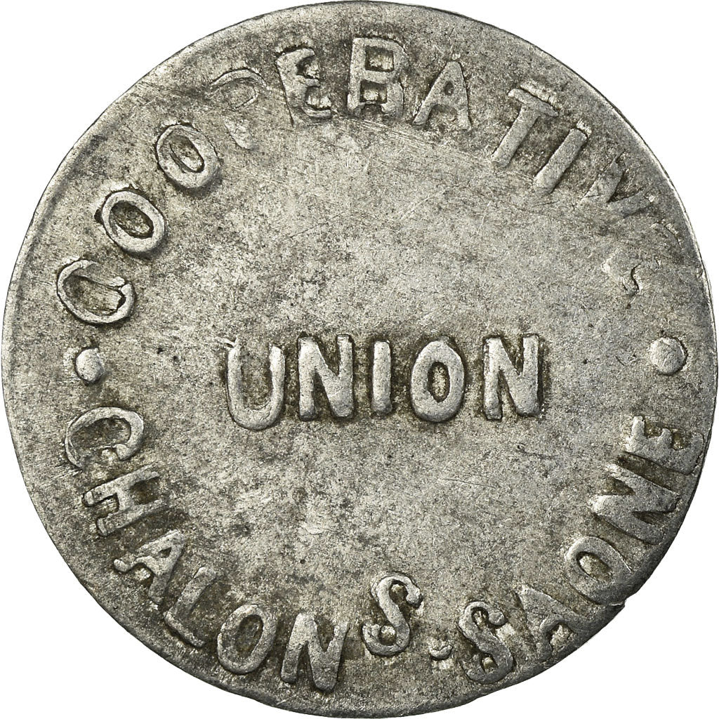 Monnaie, France, Coopérative Union, Chalon-sur-Saône, 5 Centimes, TTB