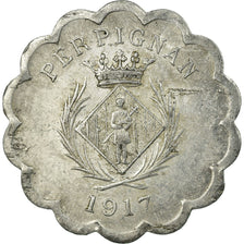 Coin, France, Chambre Syndicale des Commerçants, Perpignan, 25 Centimes, 1917