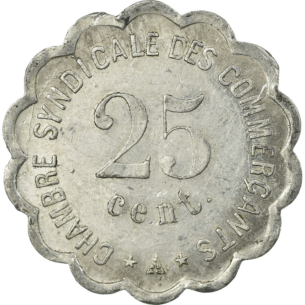 Coin, France, Chambre Syndicale des Commerçants, Perpignan, 25 Centimes, 1917