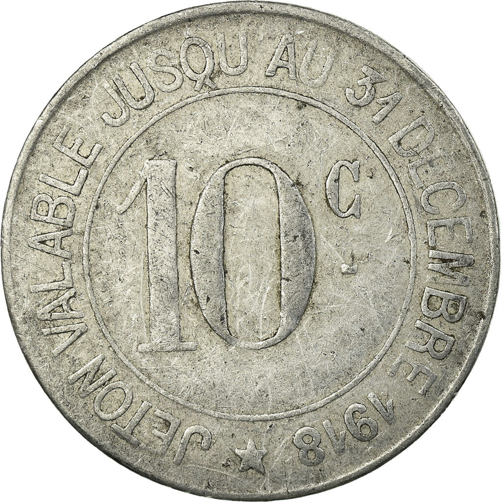 Coin, France, Société des Mines, Carmaux, 10 Centimes, 1916, VF(30-35)