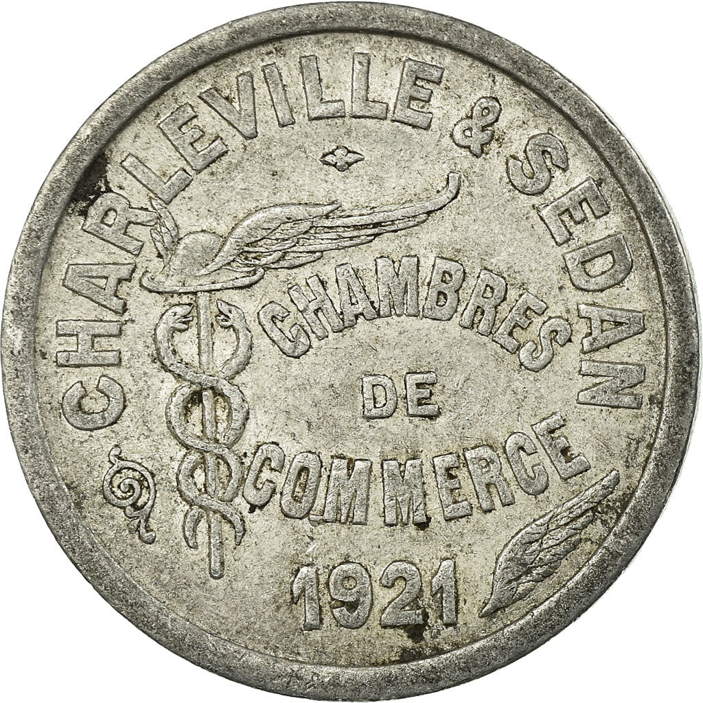 Monnaie, France, Chambres de Commerce, Charleville-Sedan, 10 Centimes, 1921