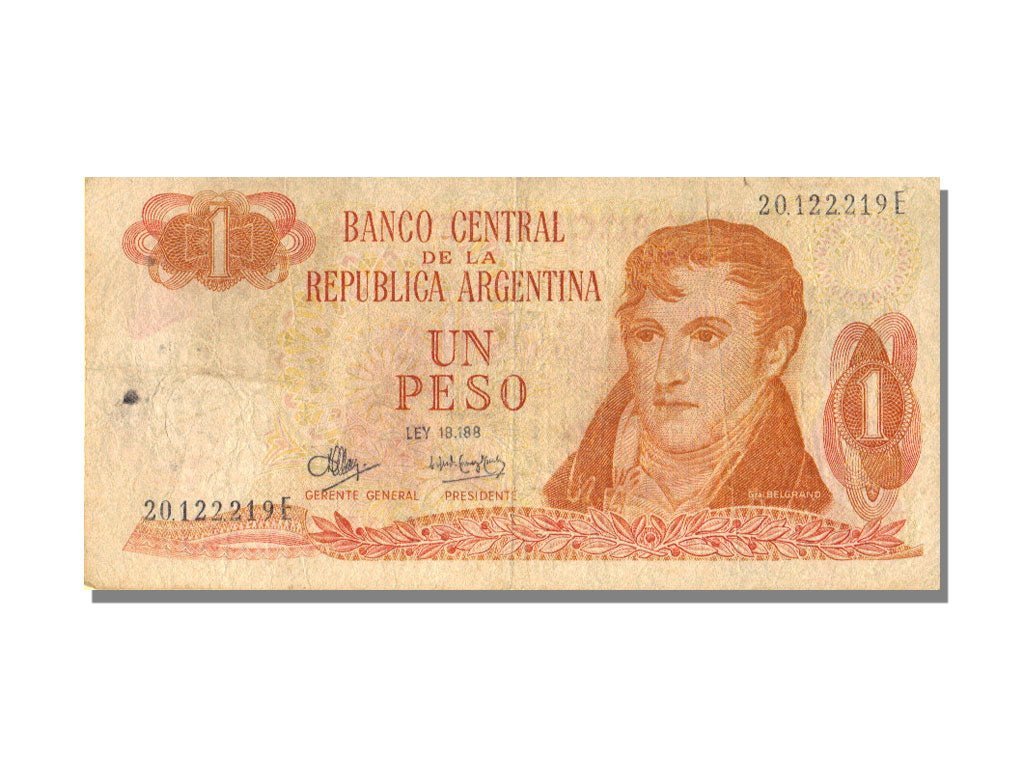 Argentina, 1 Peso, KM #287, EF(40-45), E