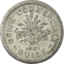 Münze, Frankreich, Union Commerciale, Guise, 10 Centimes, 1921, SS+, Aluminium