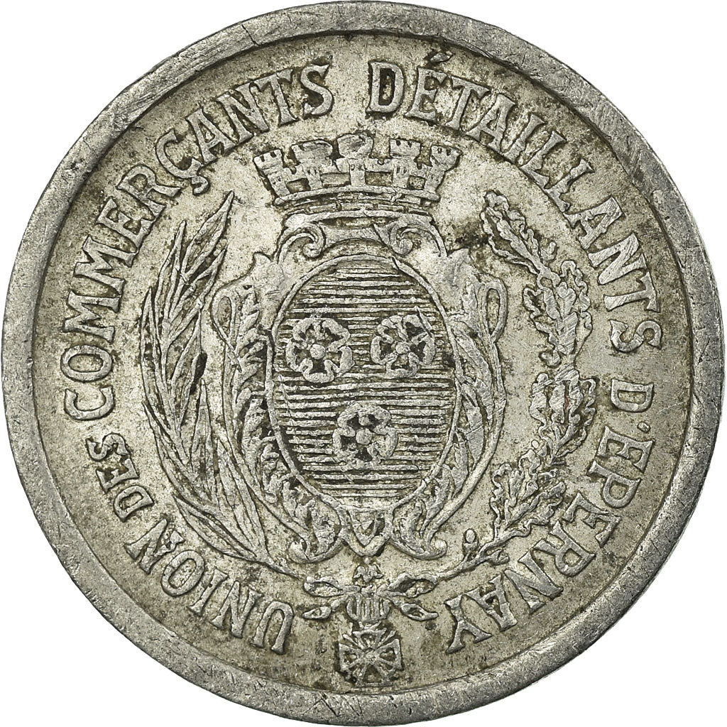 Coin, France, Union des Commerçants Détaillants, Epernay, 10 Centimes, 1922