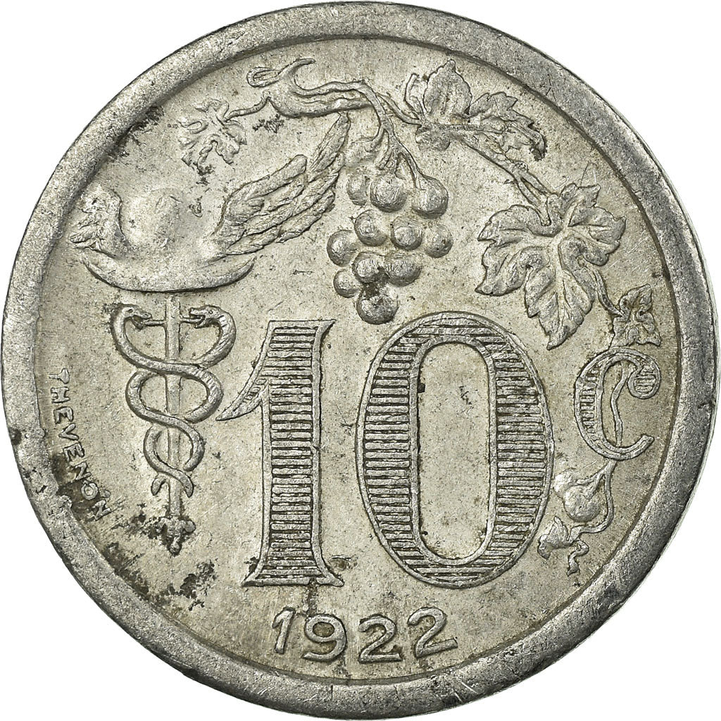 Coin, France, Union des Commerçants Détaillants, Epernay, 10 Centimes, 1922