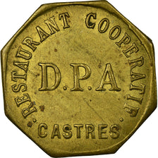 Moeda, França, Restaurant Coopératif D.P.A, Castres, 25 Centimes, AU(50-53)