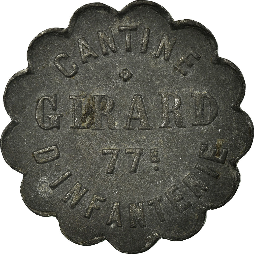 Monnaie, France, Cantine GIRARD, Cholet, 1 Franc, TTB, Zinc, Elie:10.5