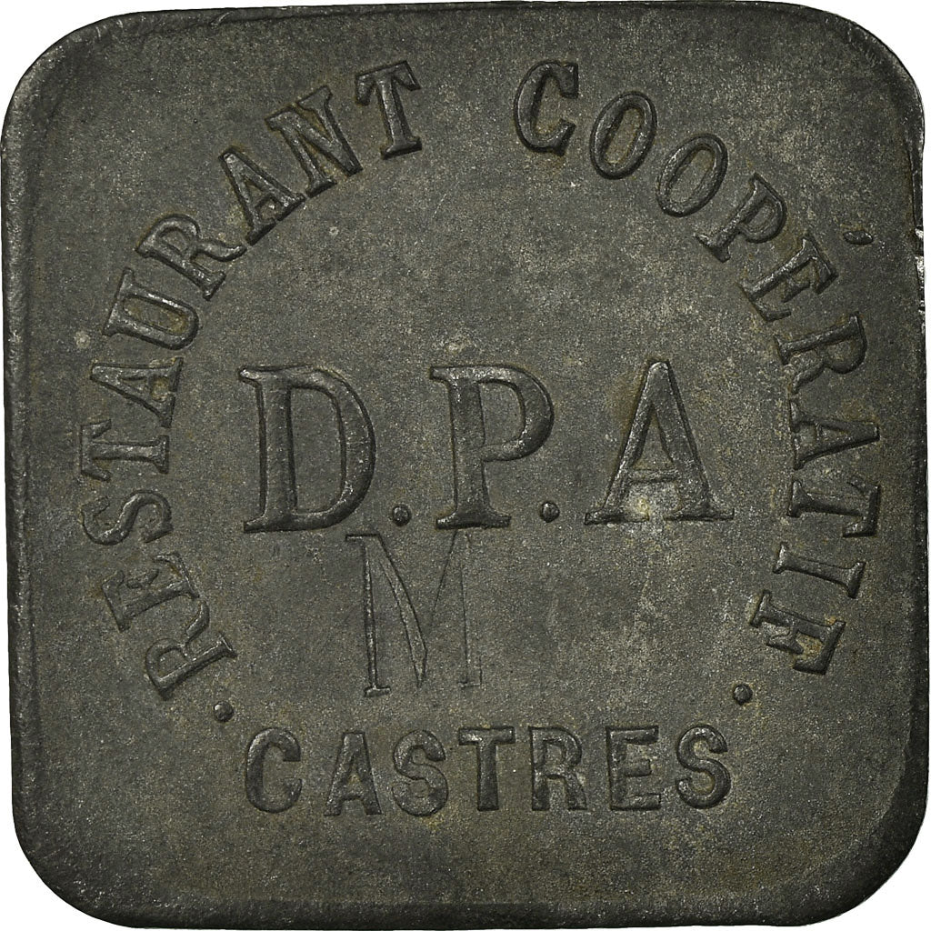 Coin, France, Restaurant Coopératif D.P.A, Castres, 50 Centimes, EF(40-45)