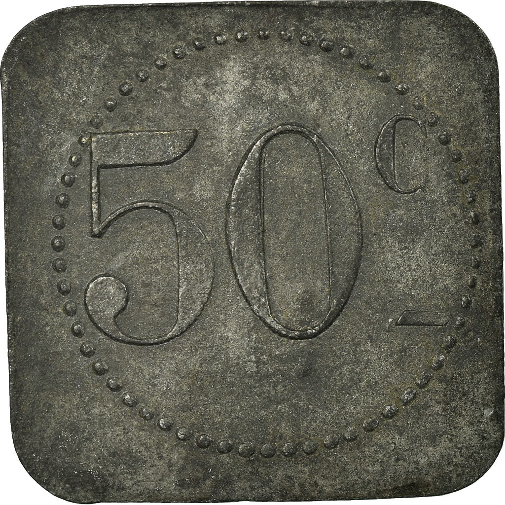 Coin, France, Restaurant Coopératif D.P.A, Castres, 50 Centimes, EF(40-45)