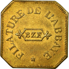 Coin, France, Filature de l'Abbaye, Yerres, 10 Centimes, 1884, MS(60-62)
