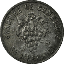 Monnaie, France, Chambre de Commerce de l'Hérault, 5 Centimes, TTB+, Zinc