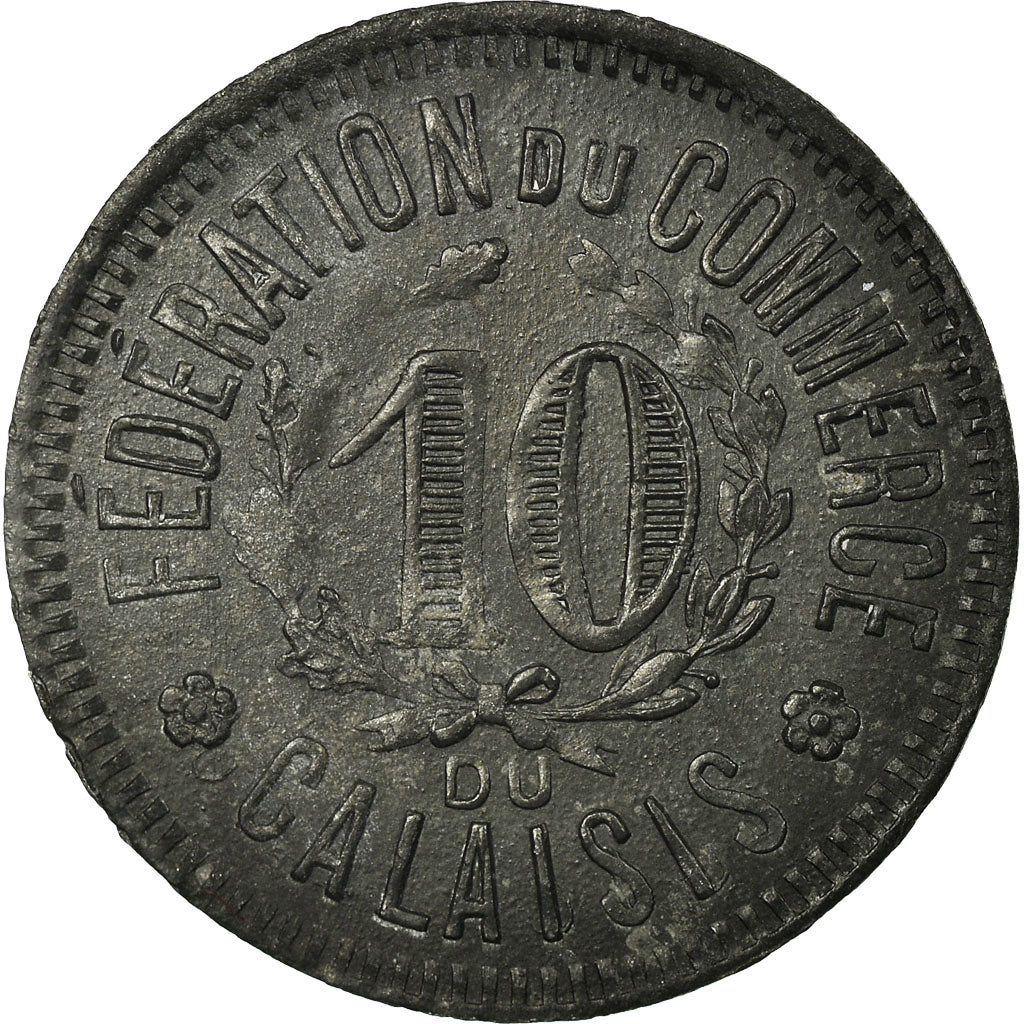Coin, France, Fédération du Commerce du Calaisis, Calais, 10 Centimes, 1920