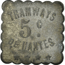 Münze, Frankreich, Tramways, Nantes, 5 Centimes, SS, Nickel plated zinc