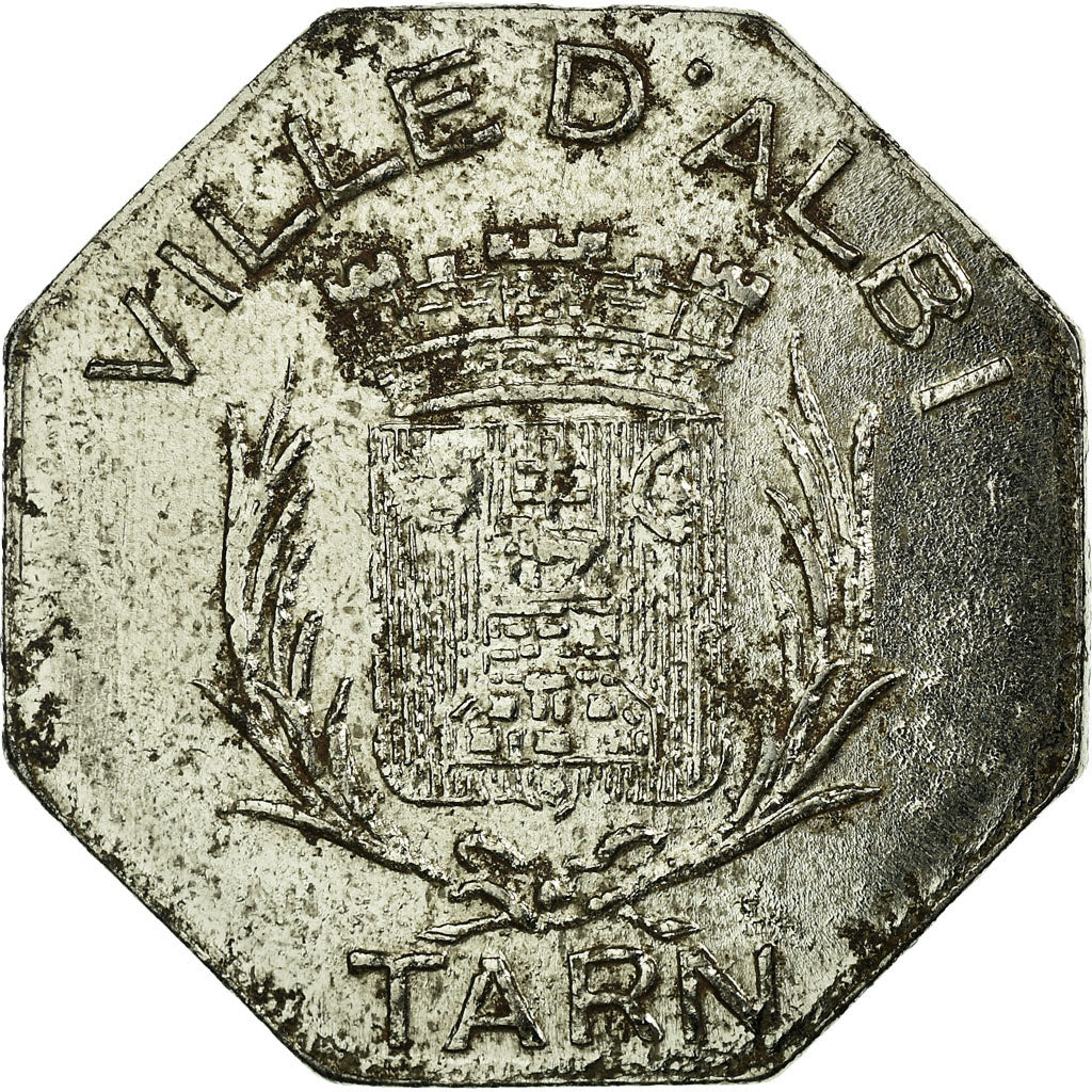 Munten, Frankrijk, Ville d'Albi, Albi, 10 Centimes, 1920, PR, Iron, Elie:10.1