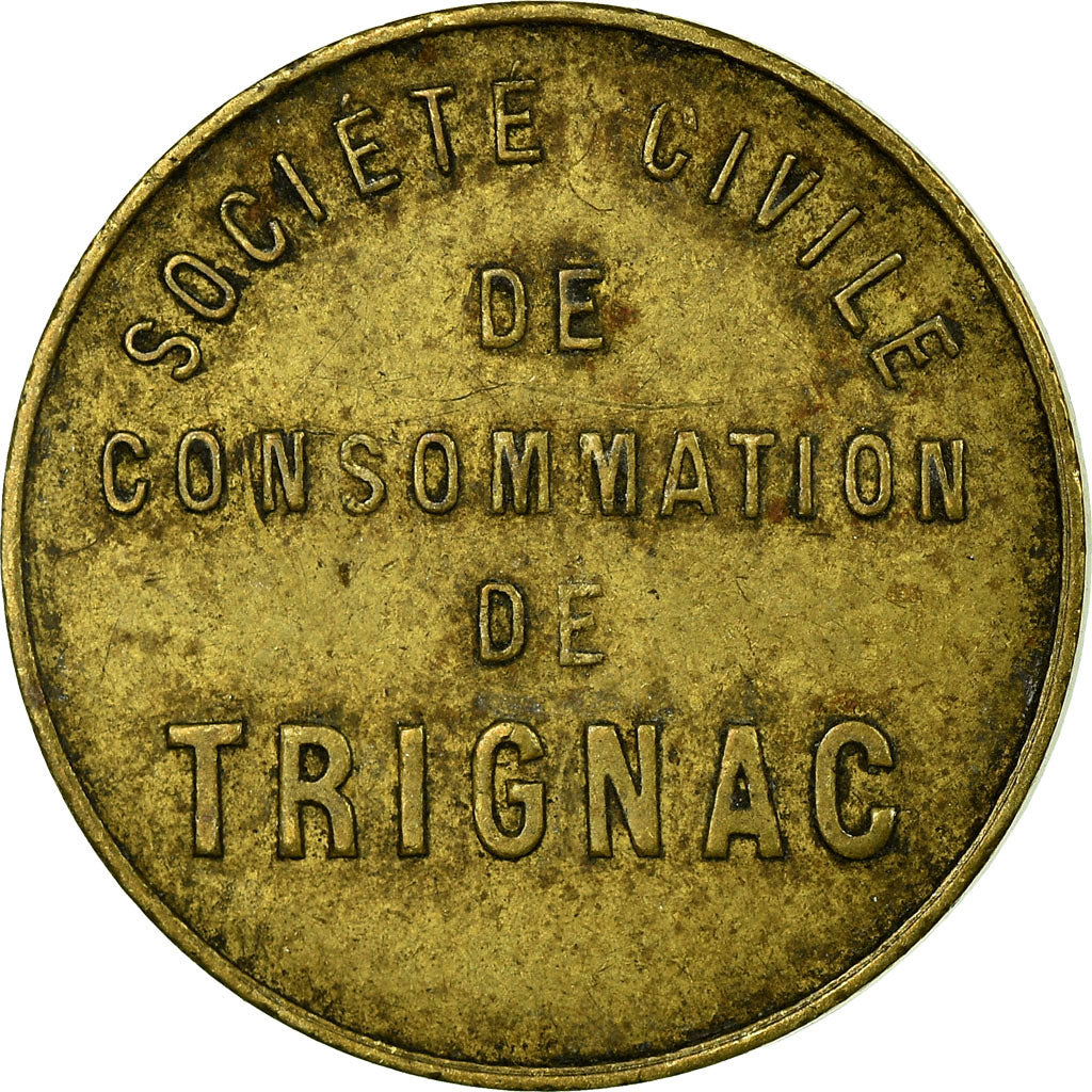 Monnaie, France, Société Civile de Consommation, Trignac, 10 Centimes, TTB