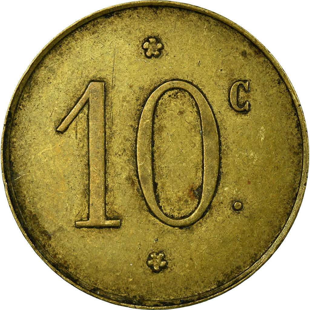 Monnaie, France, Société Civile de Consommation, Trignac, 10 Centimes, TTB
