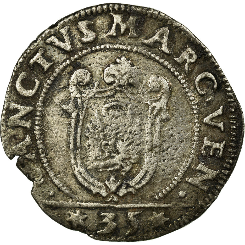 Coin, Italy, VENICE, Francesco Erizzo, 1/4 Scudo, 35 Soldi, 1632-1633