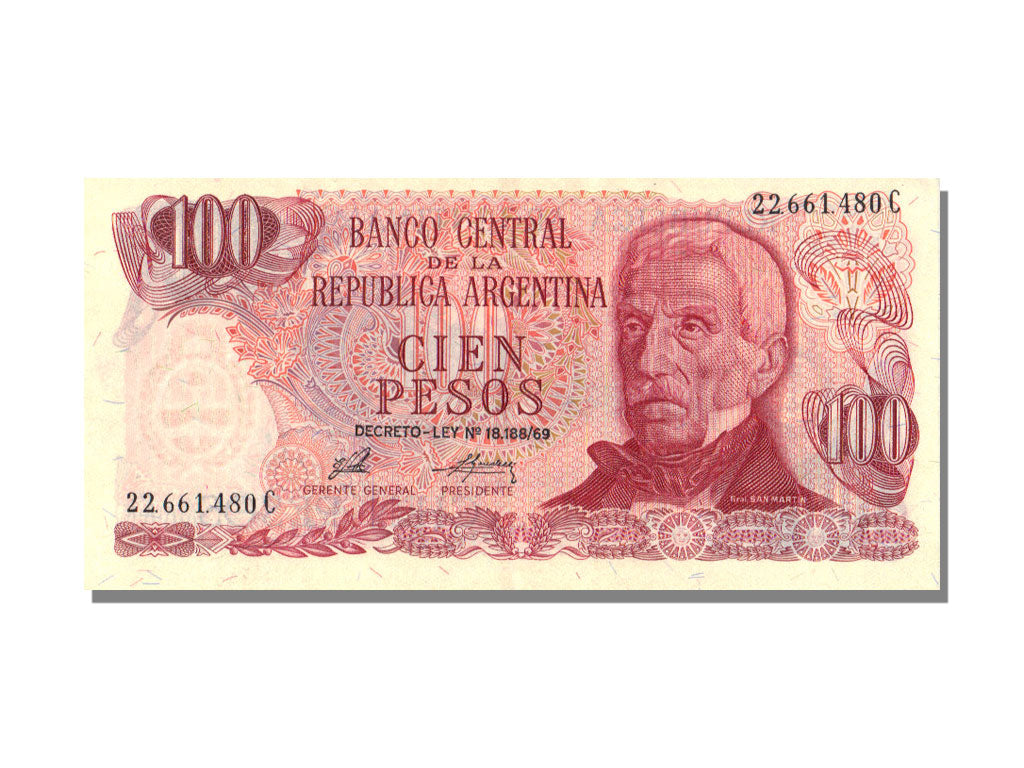 Argentina, 100 Pesos, KM #302b, UNC(65-70), C