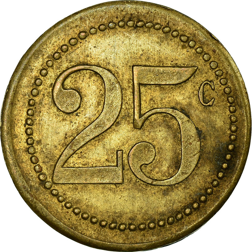 Moneta, Francia, Société Coopérative La Butineuse, Marseille, 25 Centimes