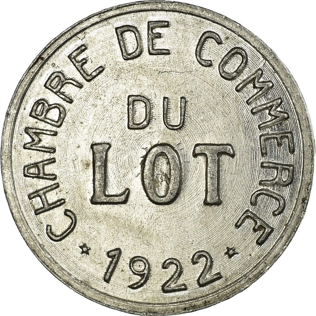 Moneta, Francia, Chambre de Commerce du Lot, 5 Centimes, 1922, SPL-, Alluminio