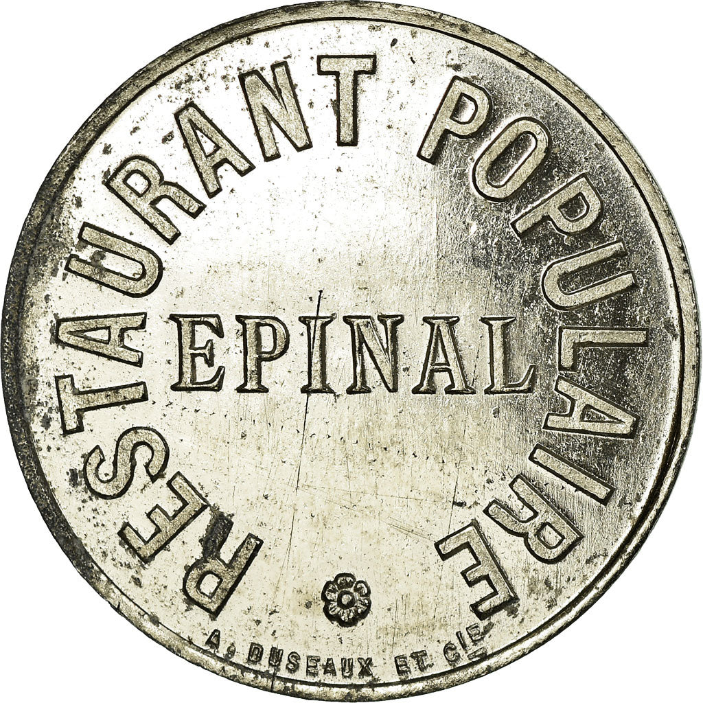 Coin, France, Restaurant Populaire, Epinal, BIERE Token, AU(55-58)