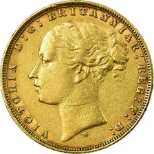 Monnaie, Australie, Victoria, Sovereign, 1877, Melbourne, TTB, Or, KM:7