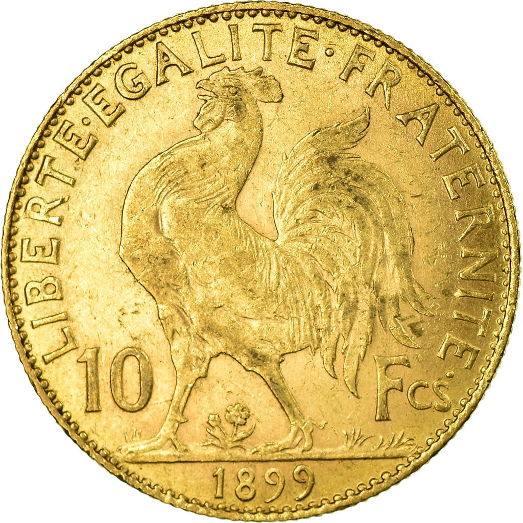 Coin, France, Marianne, 10 Francs, 1899, Paris, EF(40-45), Gold, KM:846