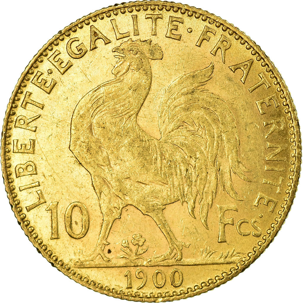 Coin, France, Marianne, 10 Francs, 1900, Paris, EF(40-45), Gold, KM:846