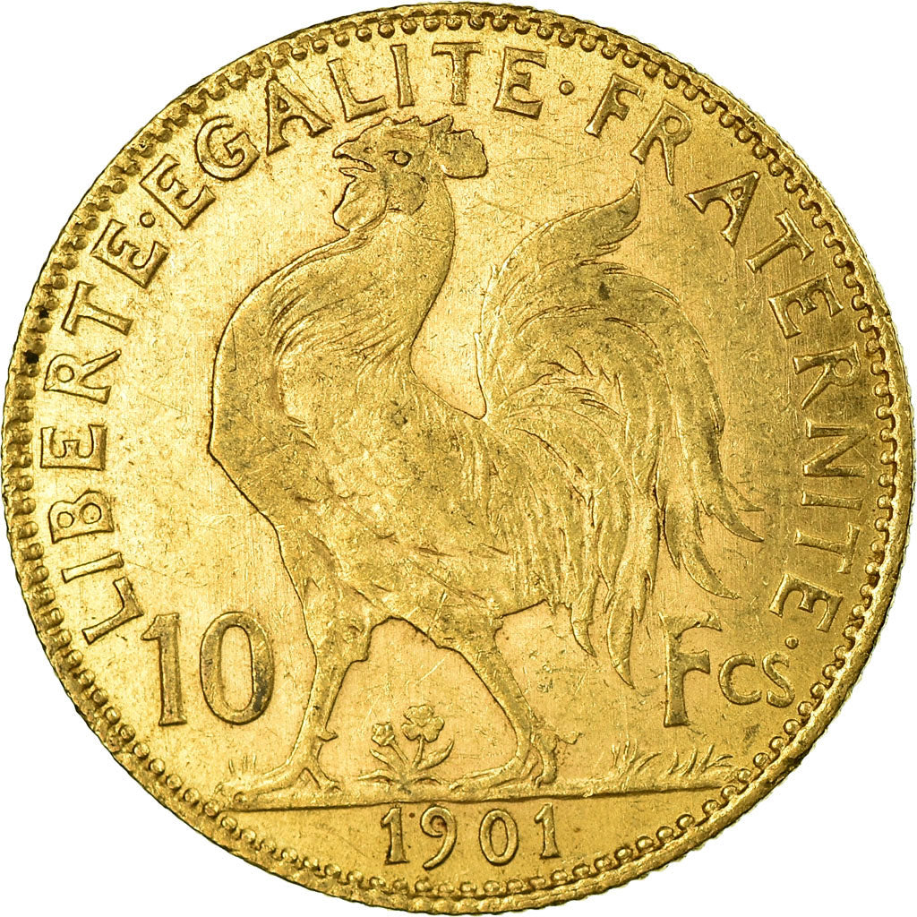 Coin, France, Marianne, 10 Francs, 1901, Paris, EF(40-45), Gold, KM:846