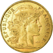 Munten, Frankrijk, Marianne, 10 Francs, 1905, Paris, ZF, Goud, KM:846