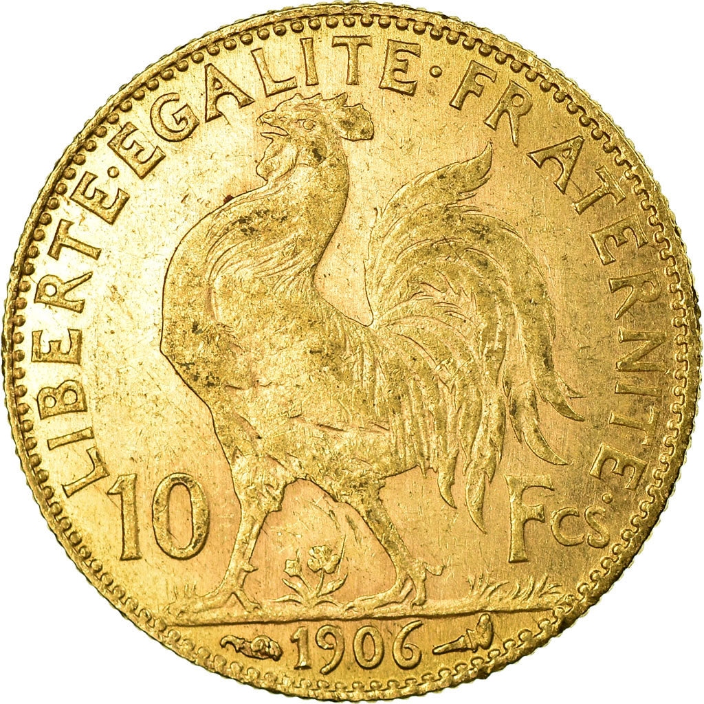 Coin, France, Marianne, 10 Francs, 1906, Paris, EF(40-45), Gold, KM:846