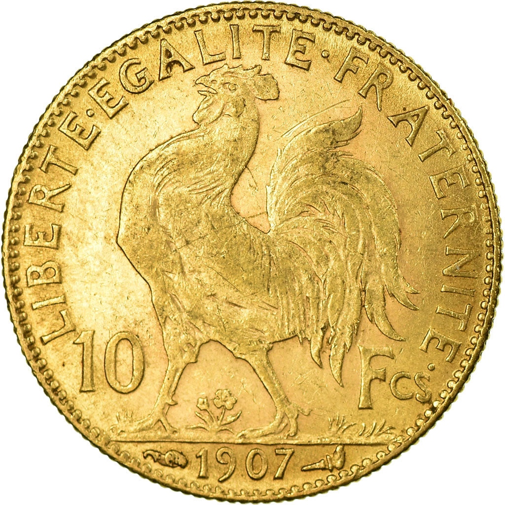 Coin, France, Marianne, 10 Francs, 1907, Paris, EF(40-45), Gold, KM:846