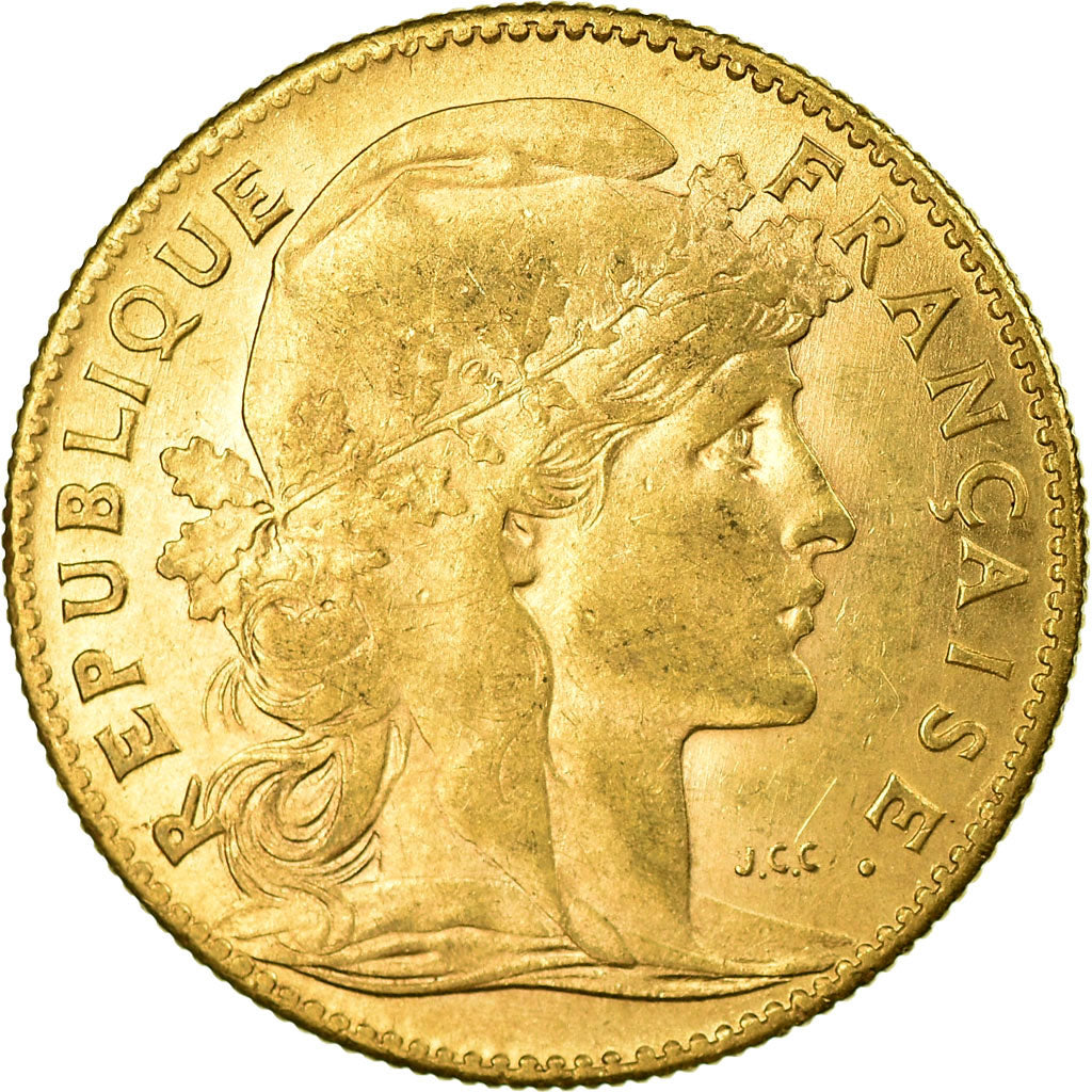 Monnaie, France, Marianne, 10 Francs, 1908, Paris, TTB, Or, Gadoury:1017, KM:846
