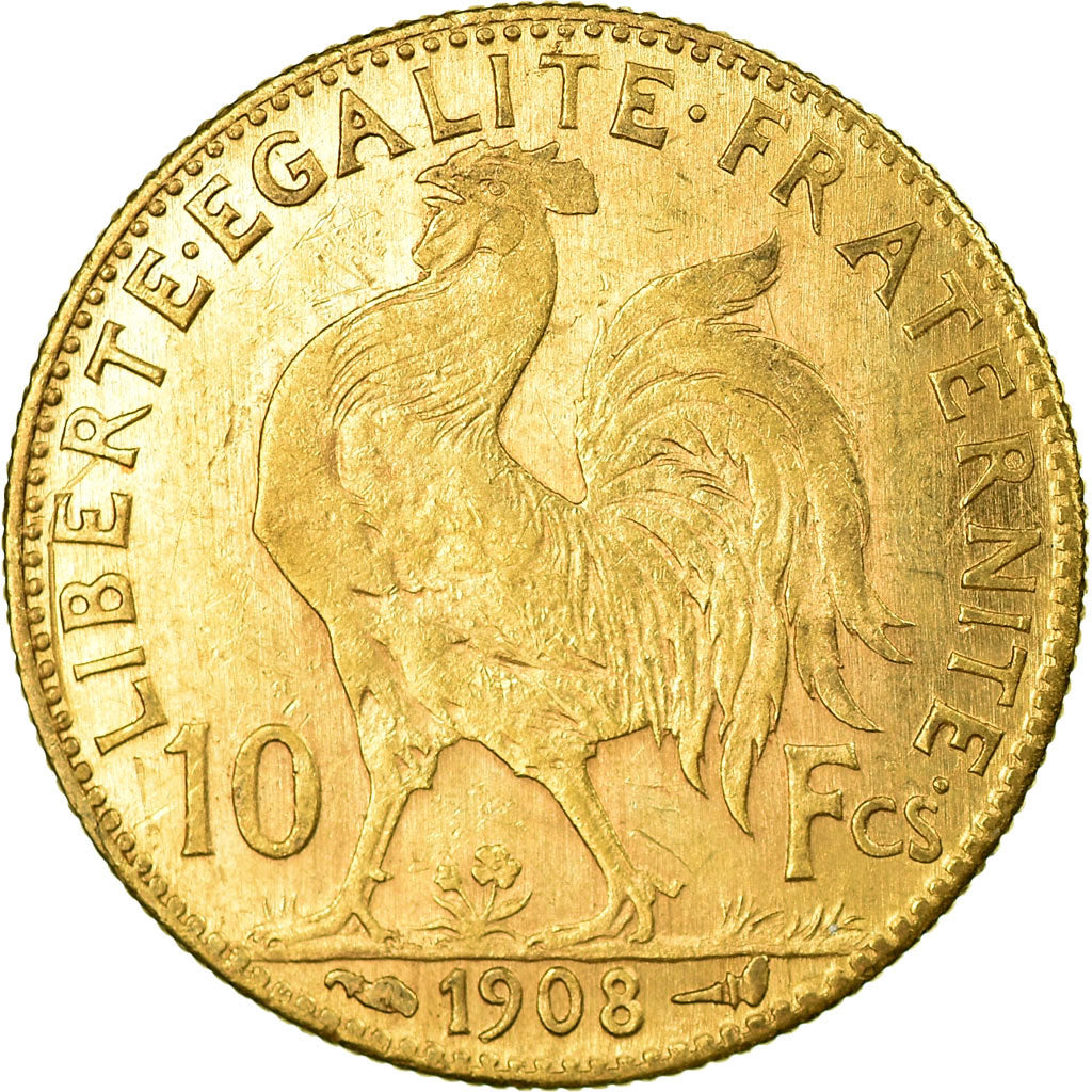 Monnaie, France, Marianne, 10 Francs, 1908, Paris, TTB, Or, Gadoury:1017, KM:846