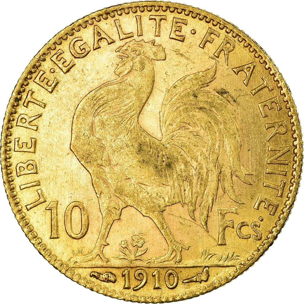 Monnaie, France, Marianne, 10 Francs, 1910, Paris, TTB+, Or, Gadoury:1017