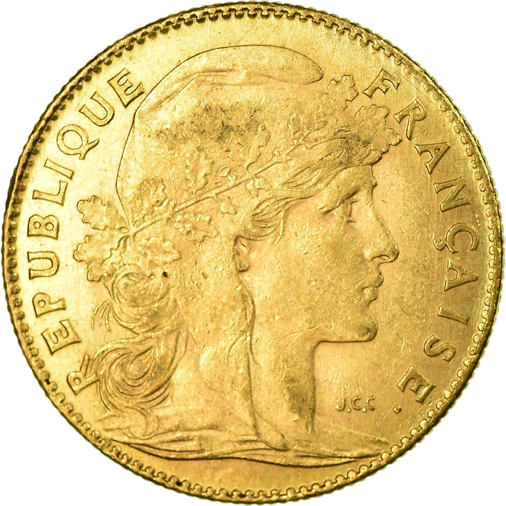 Coin, France, Marianne, 10 Francs, 1912, Paris, EF(40-45), Gold, KM:846