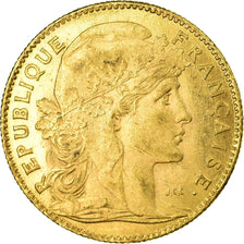 Munten, Frankrijk, Marianne, 10 Francs, 1914, Paris, ZF+, Goud, KM:846