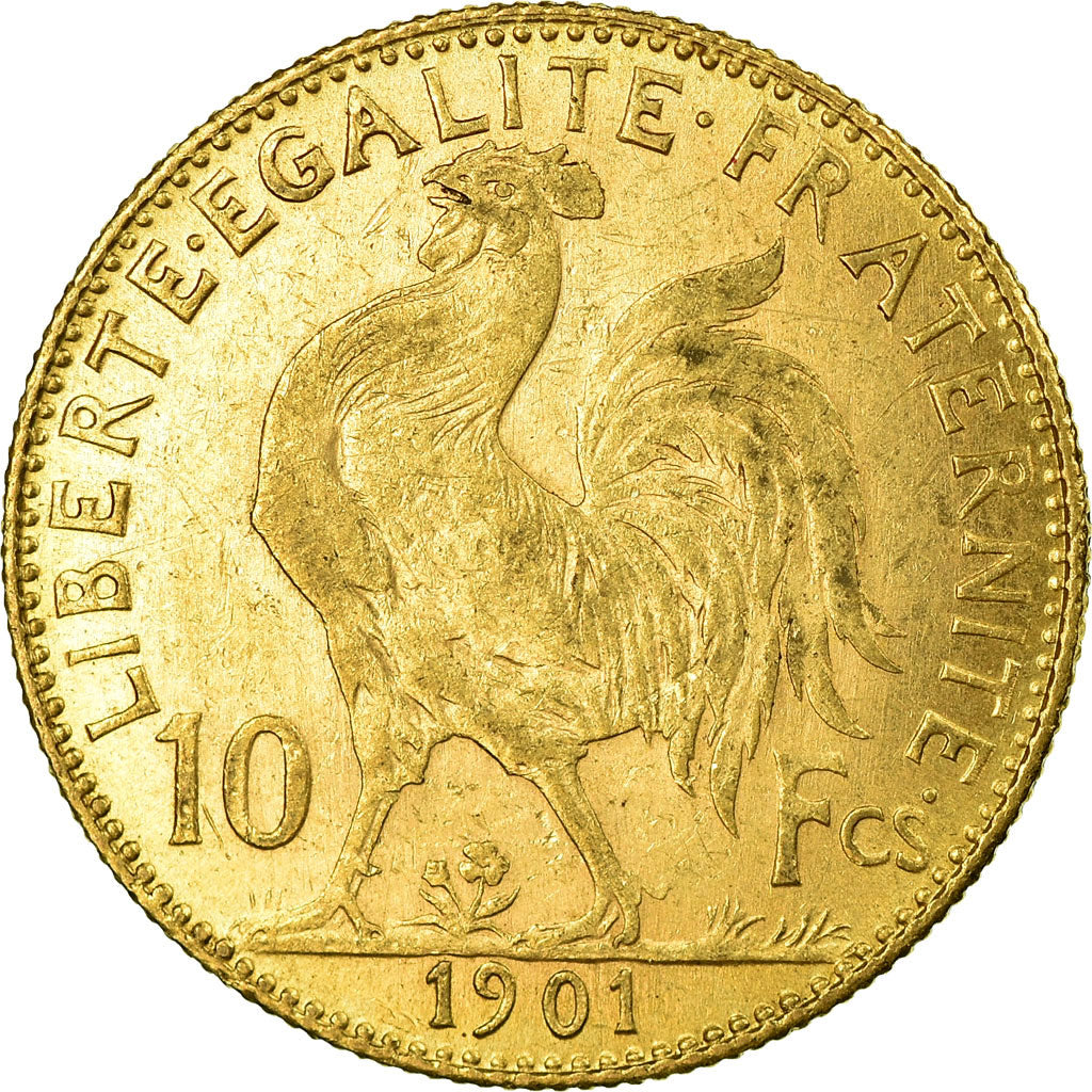 Coin, France, Marianne, 10 Francs, 1901, Paris, EF(40-45), Gold, KM:846