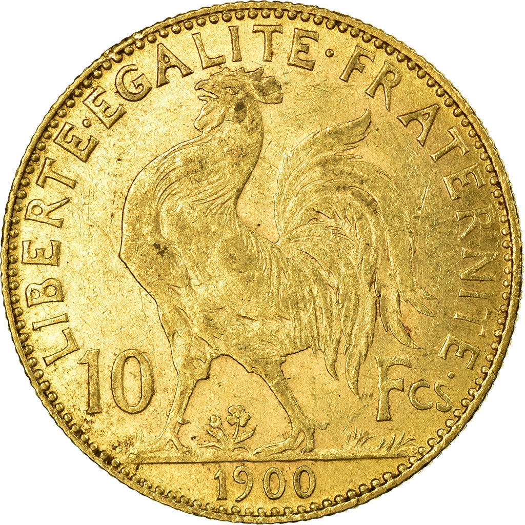 Coin, France, Marianne, 10 Francs, 1900, Paris, EF(40-45), Gold, KM:846