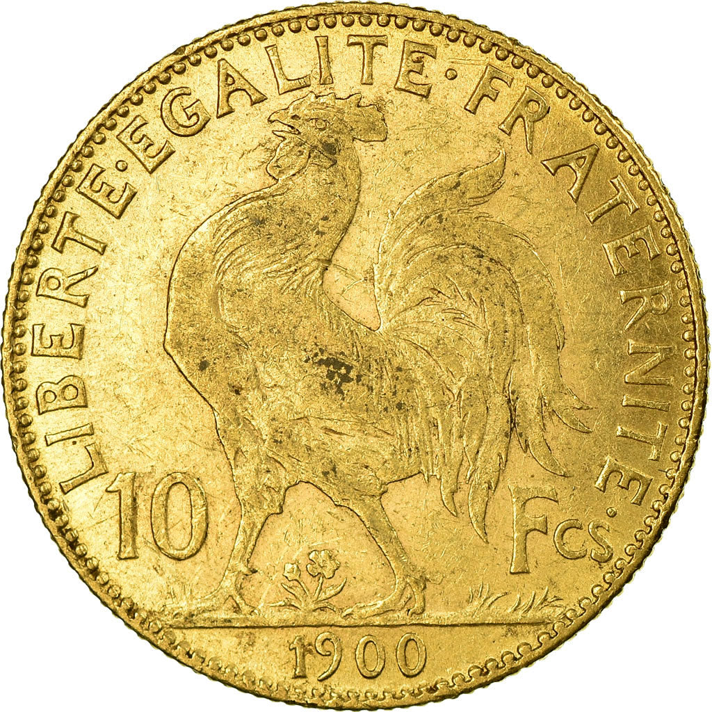Coin, France, Marianne, 10 Francs, 1900, Paris, EF(40-45), Gold, KM:846