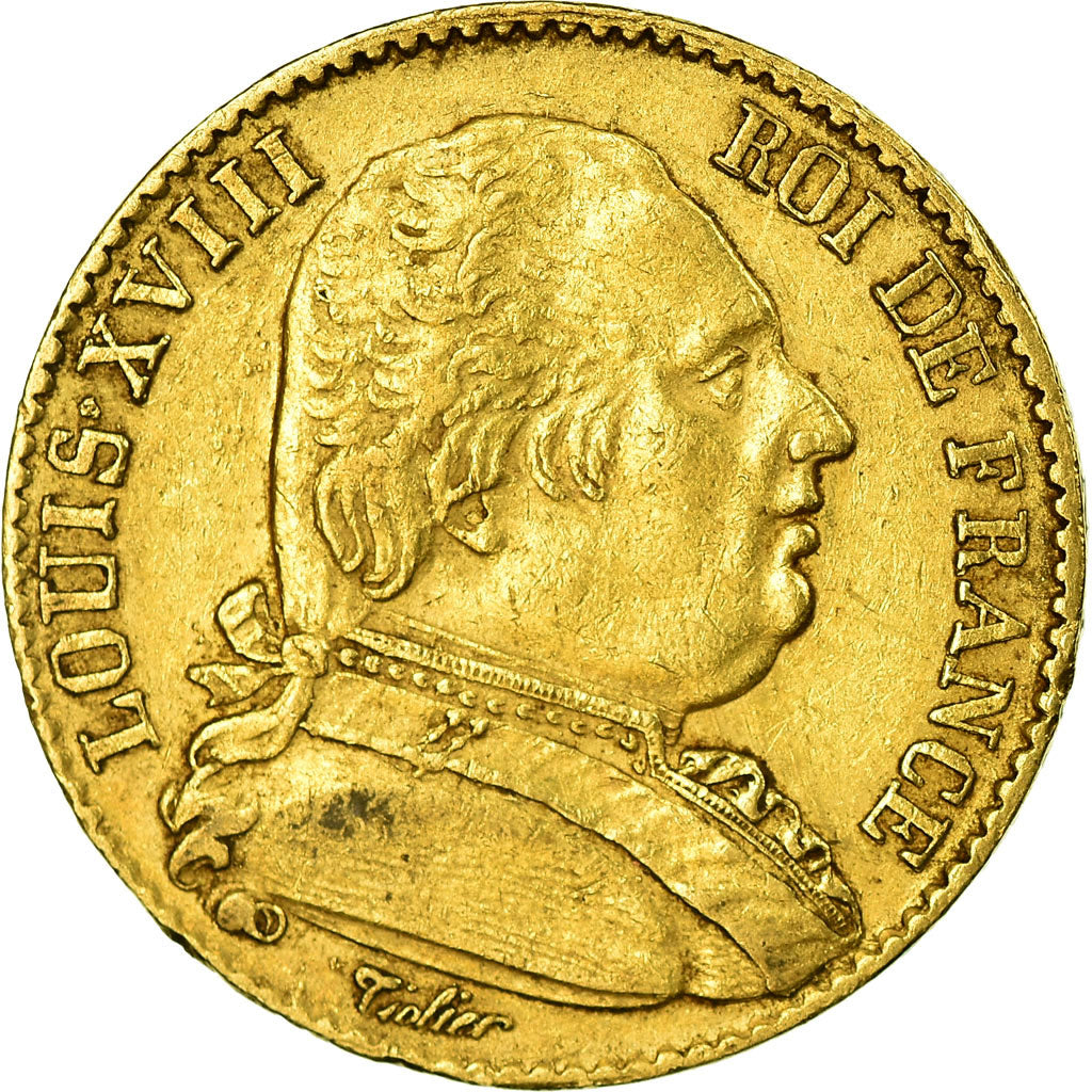 Münze, Frankreich, Louis XVIII, 20 Francs, 1815, Paris, SS, Gold, Gadoury:1026