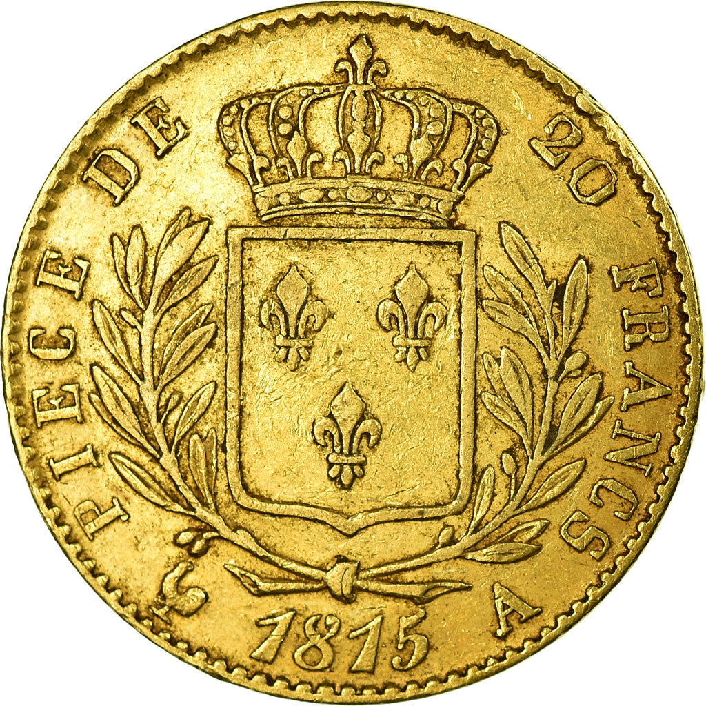 Münze, Frankreich, Louis XVIII, 20 Francs, 1815, Paris, SS, Gold, Gadoury:1026